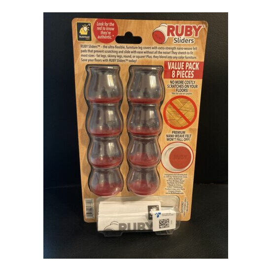 Ruby Sliders AS SEEN ON TV By Bulbhead -Red Means they're Authentic Pack 8 Piece image {1}