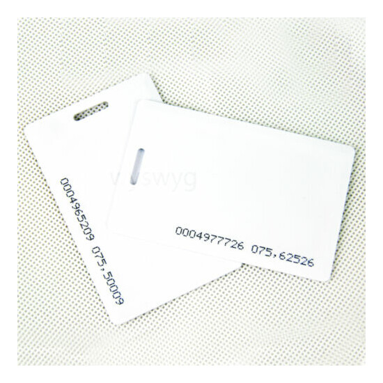 10pcs 125KHz 1.5mm Thickness RFID EM Proximity Cards Door Key For Access Control image {1}