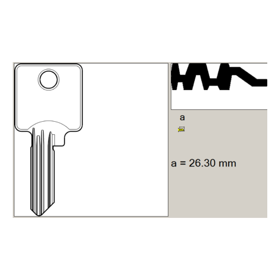 Sonderanlagerohling TO18 Silca Key Blank Blade Sonderprofil for Tok Winkhaus image {4}