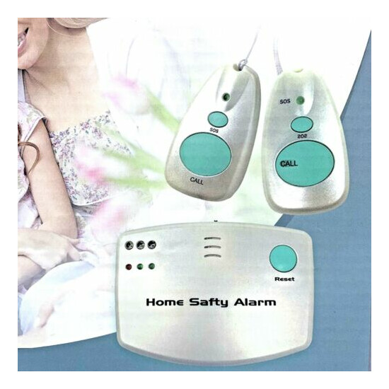 321 Alert Home Safety Alarm Wireless Caregiver Pager With 2 Call Buttons No Fees image {5}