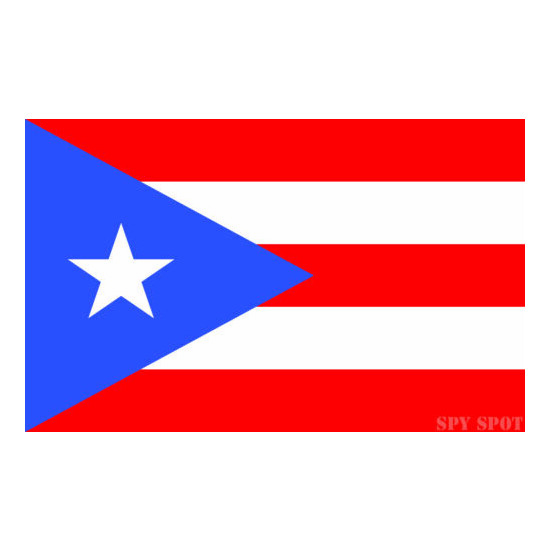 Set of 4 Vinyl Puerto Rico Flag Decal Stickers Weatherproof Spy Spot image {1}