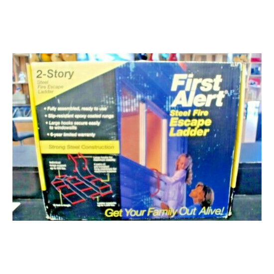 First Alert 2-Story Steel Fire Escape Ladder 15' - Model #EL50 image {1}