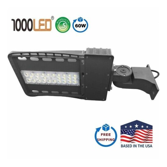 1000LED LED Parking Lot Light, Daylight 5000K Street Light, 60W-400W with Arm Thumb {9}
