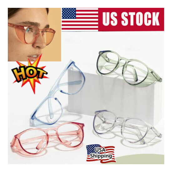 Safety Goggle Glasses Clear UV Protection Anti-Scratch Anti Fog Safety Glasse MK image {1}