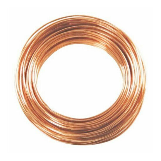 14 Ga. Bare Copper Round Wire 99.9% Pure Solid Copper (Dead Soft) 10 To 75 Ft.  image {1}