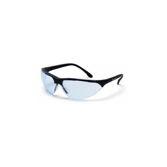 Pyramex Rendezvous Safety Glasses Black Frame Infinity Blue Anti-Fog Lens image {1}