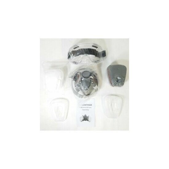KISCHERS Reusable Half Facepiece and Anti-Fog Safety Goggle Set image {1}