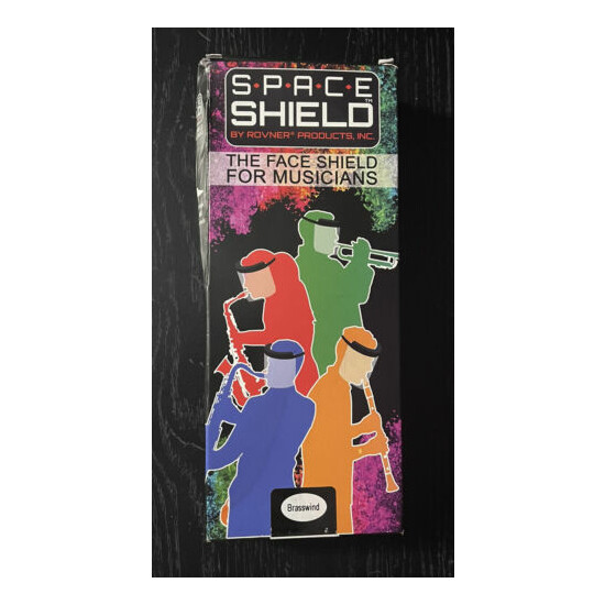 SPACE SHIELD The Face Shield For Musicians Brasswind For Most Brass Instruments image {1}