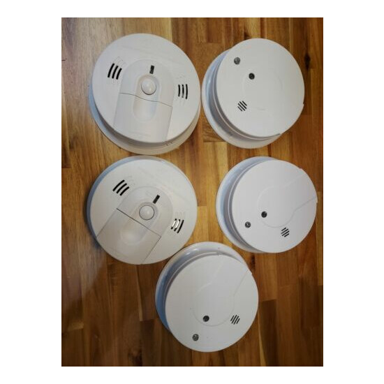 5 Lot Kidde KN-COSM-IBA & i12040A Hard Wired Smoke & CO Detector (1 year old) image {1}
