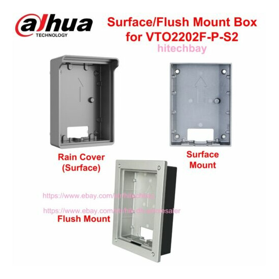 Dahua VTM05R/VTM114/VTM115 Surface/Flush Mount Box for VTO2202F-P-S2 IP Doorbell image {1}