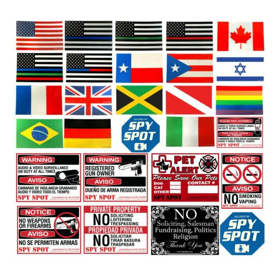Set of 4 Vinyl Jamaican Flag Decal Stickers Weatherproof Spy Spot image {4}