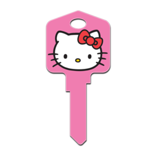 Hello Kitty Pink House Key - Collectable Key - Kitty White - Suits LW4  image {1}