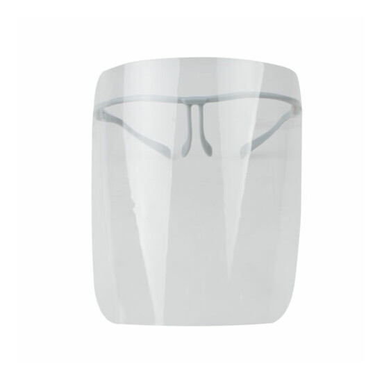 CE Safety Full Face Shield Clear Flip-Up 1 Shield & 10 Visors Anti Fog Face Mask image {4}