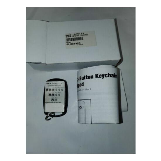 ITI ELM 2-Button Crystal Keychain 60-832-95R Alarm Security NEW image {1}