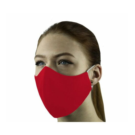 3 Face Masks Set In 3 sizes Triple Layers 100% Cotton Washable Reusable W/Pocket image {19}