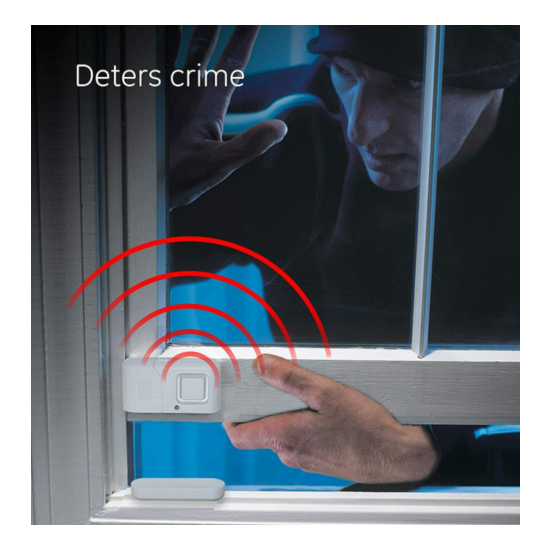 GE Door and Window Alarm 120 Decibels Wireless Pack of 1 New image {2}