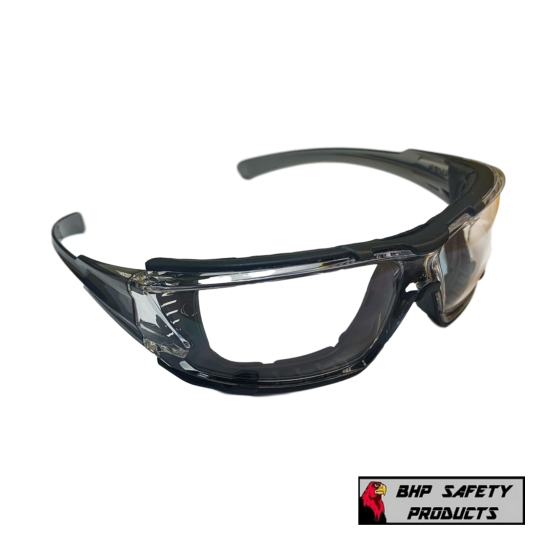 Elvex Go Specs IV Safety/Glasses/Goggles Clear A/F Dark Gray Temples Z87.1 WELGG image {2}