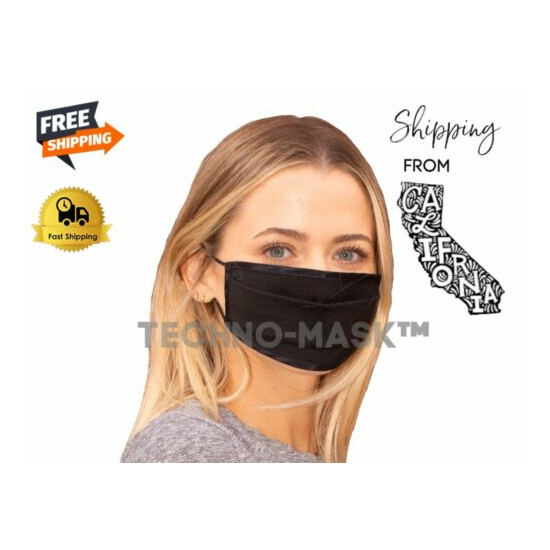 Face Mask Breathable Reusable Swiss Antimicrobial Technology coating on fabric image {4}