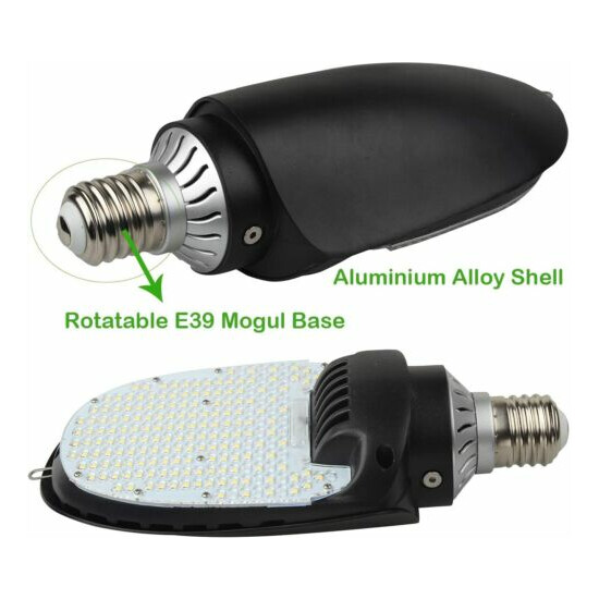  115W LED Shoebox Retrofit Lamp, Paddle Retrofit Corn Bulb Rotatable Mogul Base image {5}