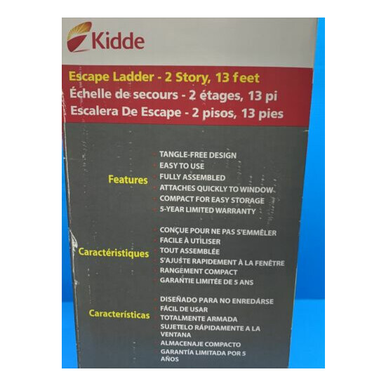 Kidde 468093 KL-2S Two Story 13 Foot Fire Escape Ladder image {4}