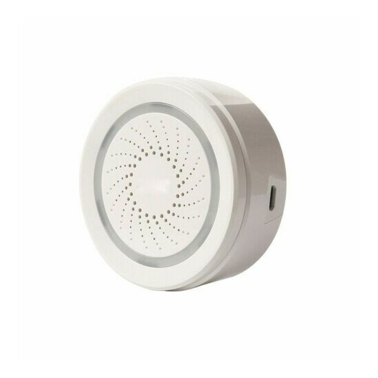 Wireless Siren Sensor Alarm Compact House Security Ultra Bright LED 8 Ring Tones image {2}