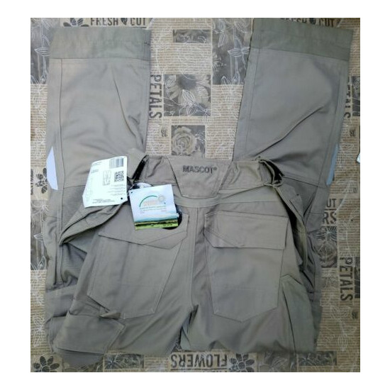 New Mascot "Madrid" Craftsmen's Trousers Khaki Mens Size 27 x 32 Kneepad Pockets image {4}