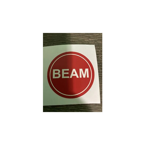 Beam Decal Hard Hat Sticker image {1}