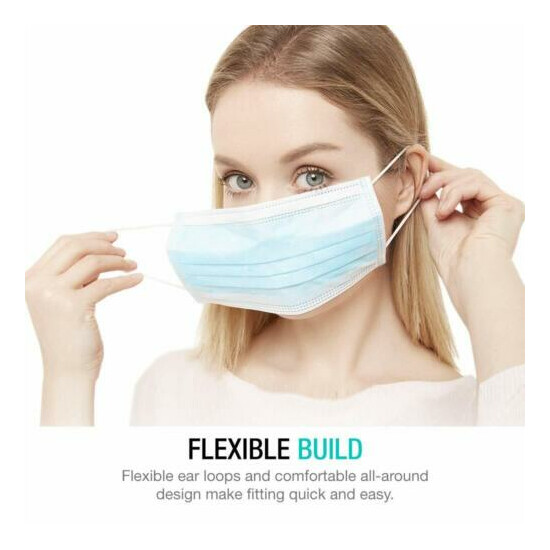 500 Pcs Face Mask Mouth & Nose Protector Respirator Masks with Filter image {3}