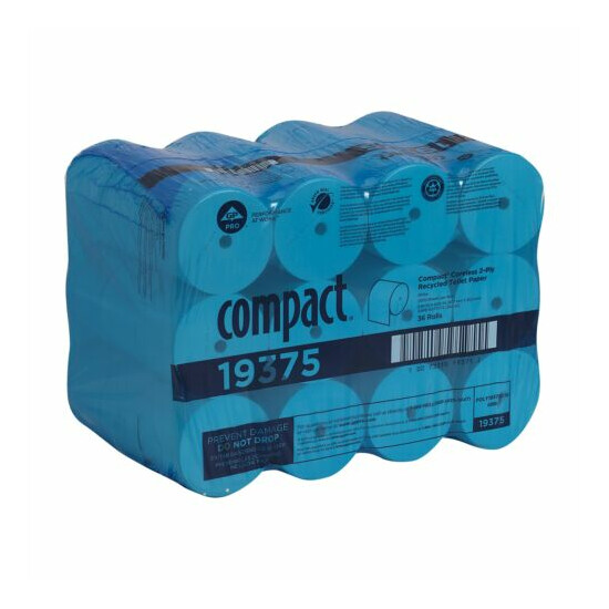Georgia Pacific Compact 2-Ply Toilet Tissue Paper Rolls Coreless 36 Rolls 19375 Thumb {2}