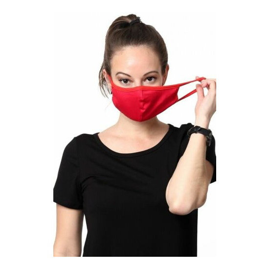 Washable Cotton Face Mask Reusable Breathable Soft Mouth Cover Made in the USA image {3}