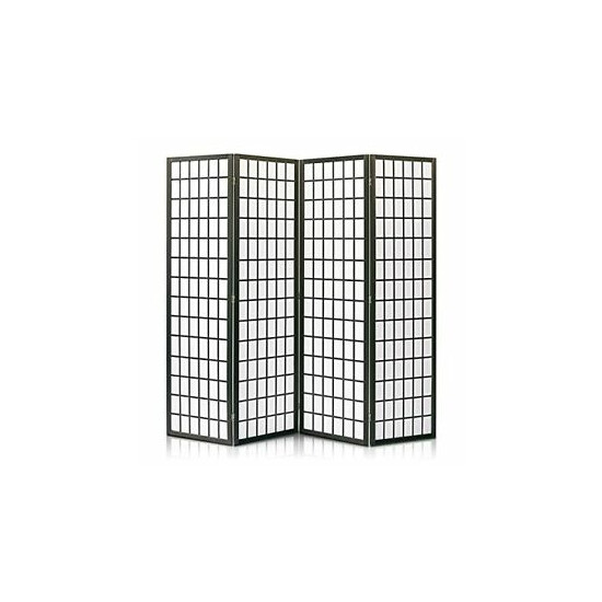 SereneLife SLRDD4 Classic Japanese Screen Room Divider - Portable Freestanding image {1}