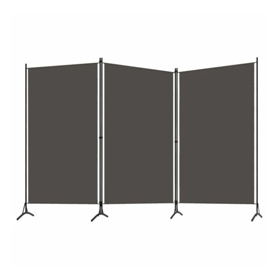 3-Panel Room Divider Anthracite 102.4"x70.9" New Sytle KO image {2}