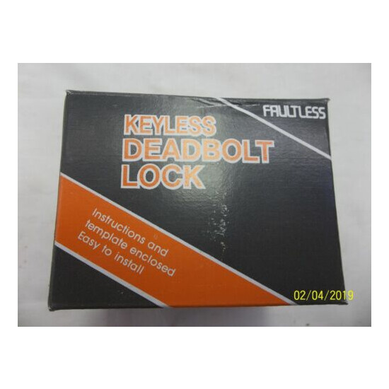 New in boxes Lot of 24 Faultless keyless deadbolt lock Model D284 ANTIQUE BRASS image {3}