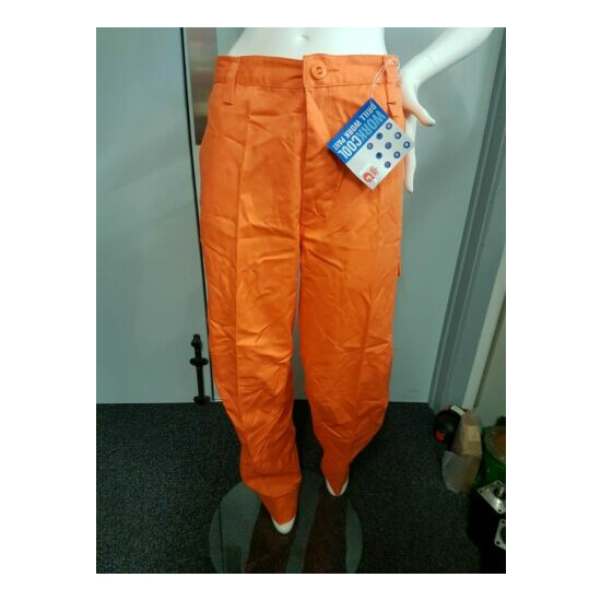 King Gee Work Cool Drill Pants - Size 87R plain - K13800 ORA Orange - New image {1}