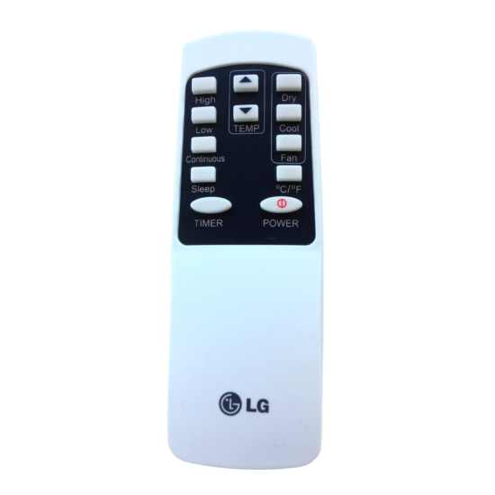 LG Fan Remote Control Original 10 Button Temperature Timer LOC 42J White Tested image {1}