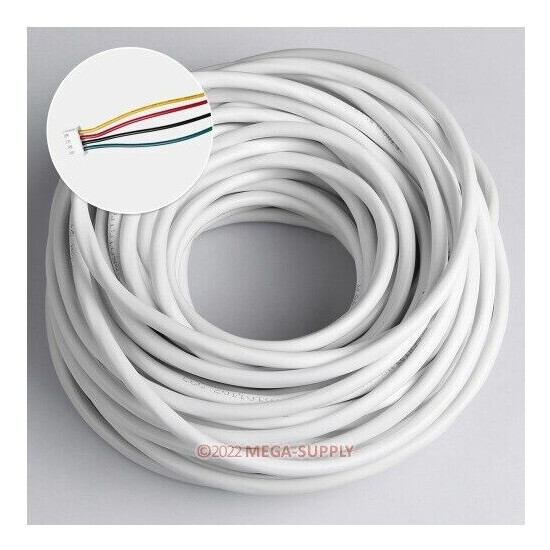 4 Core 20m 0.3mm² Round Flexible Copper Cable For Video Entry Security System image {1}