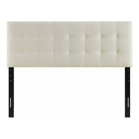 Modway Lily Full Upholstered Fabric Headboard, Ivory New image {3}