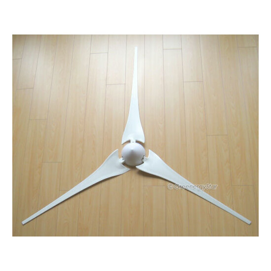3 x 62" Wind Turbine Generator Blades + Hub + Nose Cone 3 socket fit Air-X 403  image {2}