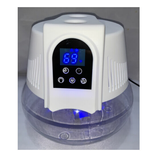 RainAire II Air Purifier Ionizer 3 Watts USB 1-8 hrs Timer Temperature Disp LED image {1}