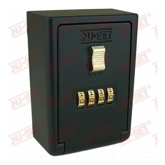 Wall Mount Key Storage Lock Box 4-Number Lockbox - seniors, medical emergency image {2}