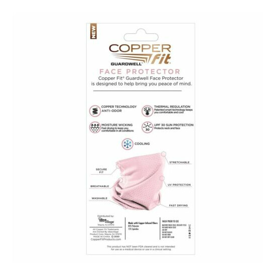 2 NEW COPPER FIT GUARDWELL FACE PROTECTOR YOUTH MASK PINK NEW IN BOX  image {2}