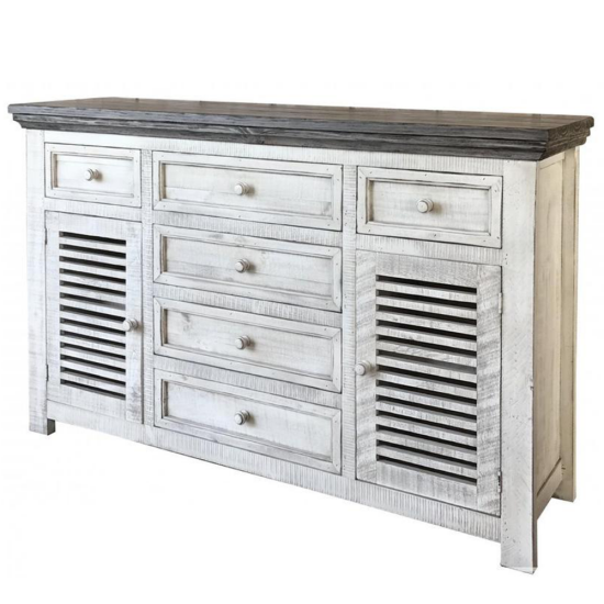 Crafters and Weavers Stonegate 6 Drawer Sideboard image {1}