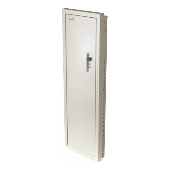 V Line Closet Vault II Gun Safe And In Wall Cabinet Off White Brand NEW image {1}