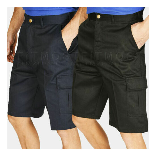 Mens Cargo Work Shorts Combat Half Pants Multi Pockets Casual Workwear Shorts image {1}