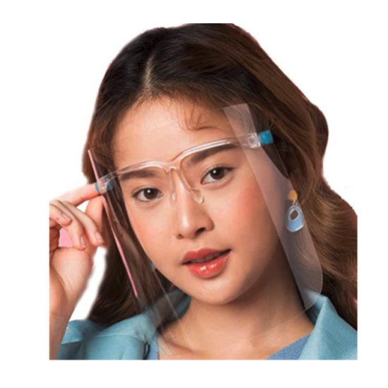 10 Pack Face Shield Glasses Connector Adjustable adults Face Cover  image {2}
