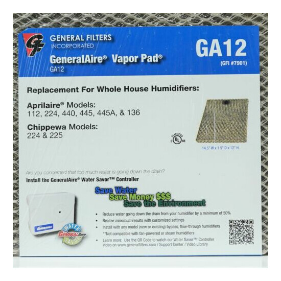 12-2 2 PAK #12 for Aprilaire 440 445 Humidifier Water Panel Pad Filter image {2}