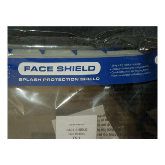 2Pcs Face Shields Reusable Washable Protection Cover Face Mask Anti Splash Fog image {3}