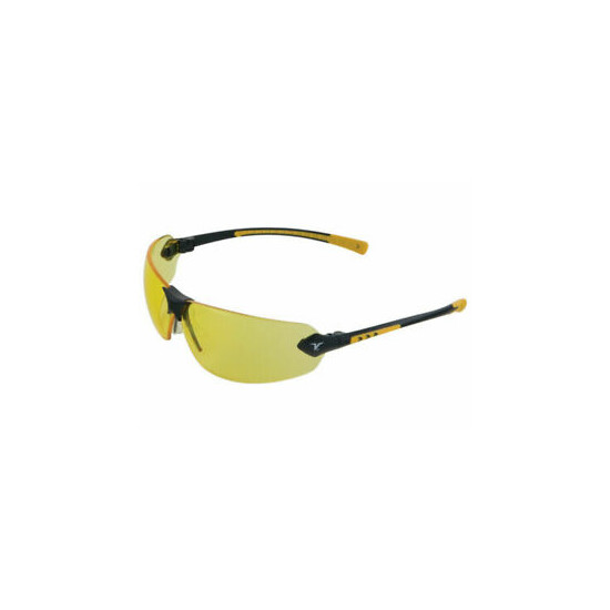 Encon Veratti 429 Safety/Sun Glasses with Amber Lens Yellow Frame ANSI Z87.1 image {1}