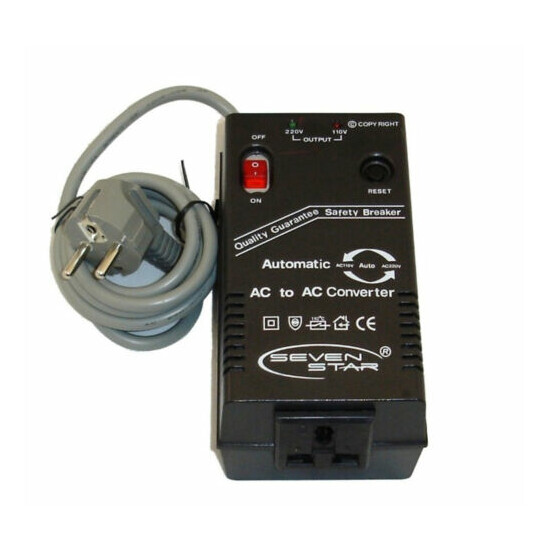 500 Watt Voltage Converter And South Africa Plug Adapter 110 220 Volt Seven Star image {2}