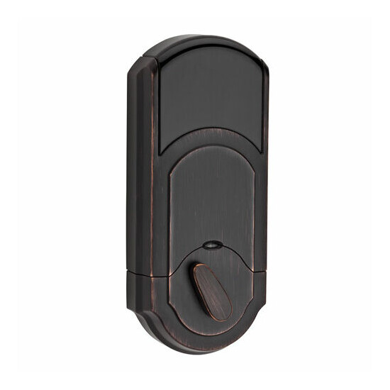 Venetian Bronze Kwikset Kevo Smart Deadbolt Door Lock Keyless Bluetooth Digital image {2}